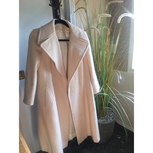Fleurette vintage 100% wool cream coat